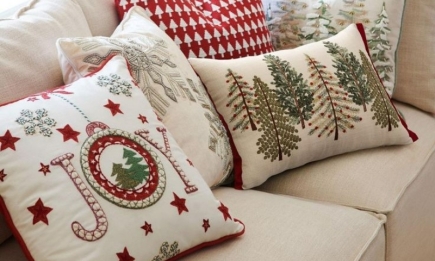 По-новогоднему мягко: модные праздничные подушки для вашего интерьера (ФОТО)