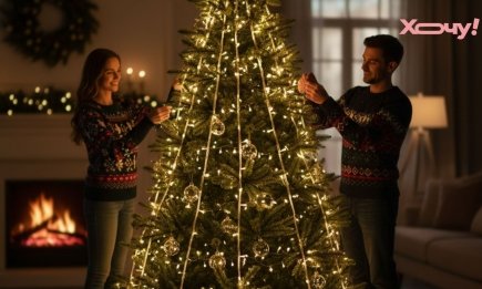 Ефект 3D-сяйва: хитрий метод "вертикальних гірлянд", який зробить вашу ялинку розкішною