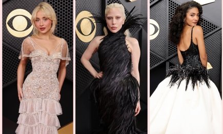 Леди Гага в платье с перьями и блестящая Сабрина Карпентер. Лучшие образы звезд на красной дорожке Грэмми 2026 (ФОТО)