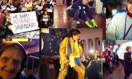 Женщины Евромайдана: снимки из соцсетей