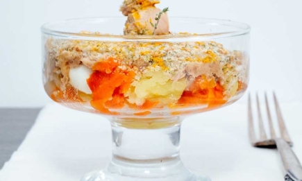 Яркий и вкусный — готовим салат "Мимоза" с тунцом