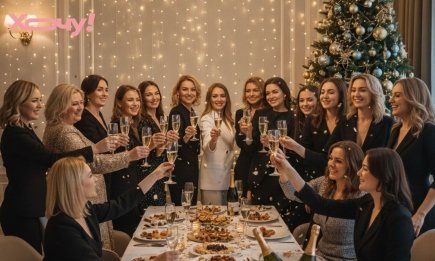 Чтобы игристое лилось рекой, а мечты сбывались: поднимаем бокалы правильно — лучшие новогодние тосты для коллег