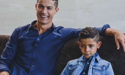 Криштиану Роналду показал подросшего сына в рекламе бренда детской одежды СR7 (ВИДЕО)