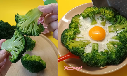 Одно яйцо и немного брокколи: идея яркого завтрака из нескольких ингредиентов (ВИДЕО)