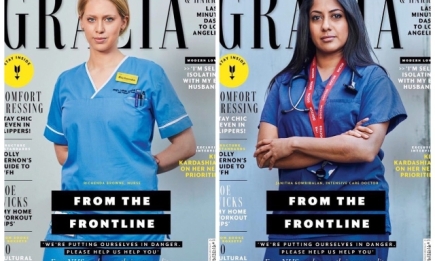 Вместо моделей — врачи: на обложке журнала Grazia женщины, которые сражаются с COVID-19 (ФОТО)