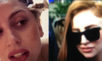 Леди Гага похудела и перекрасилась в шатенку. Фото