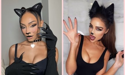 Просто и соблазнительно: делаем макияж кошки на Хэллоуин за 5 минут — фото и видео