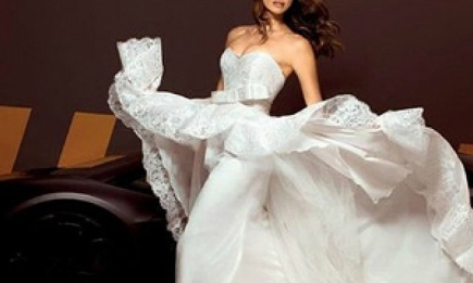Невеста Ирина Шейк рекламирует свадебные платья
