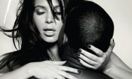 Беременная Ким Кардашьян и Канье Уэст снялись в интимной фотосессии. Фото