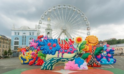 Работы Примаченко "ожили" в Киеве: американские художники привезли сюрприз для украинцев (ФОТО)