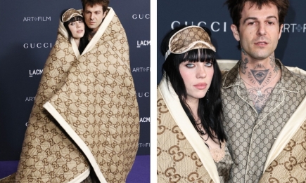 В одеяле Gucci за 300$: Билли Айлиш впервые вышла в свет со своим парнем Джесси Разерфордом (ФОТО)