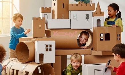 Простое и веселое развлечение для детей: создание "коробочного моста" своими руками