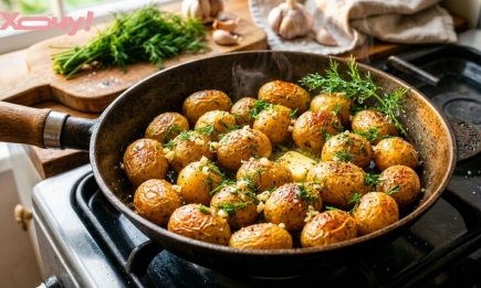 Без предварительной варки и грязной посуды: как пожарить молодой картофель в одной сковородке