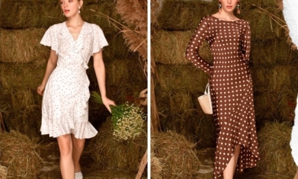 Платья в горох и бабушкины платки в новой коллекции Andre Tan (ФОТО)