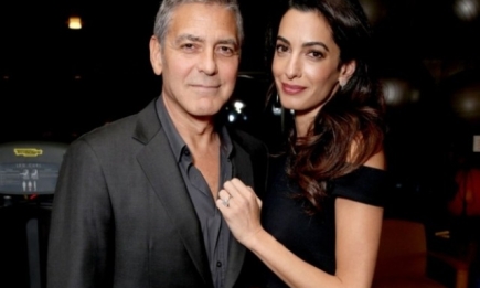 Беременная Амаль Клуни впервые показала округлившийся живот (ФОТО)