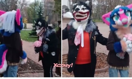 Это выглядело как брак: подростки в костюмах фури устроили перформанс в Харькове (ВИДЕО)