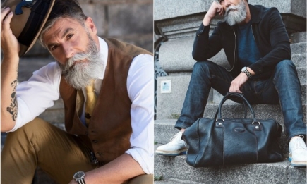 Стильный бородач-пенсионер: как мужчина в 60 лет изменил свою жизнь, став моделью