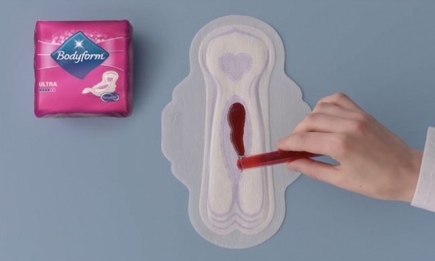Впервые менструальная кровь в рекламе прокладок: в работе над роликом участвовал киевский продакшен Radioaktive Film