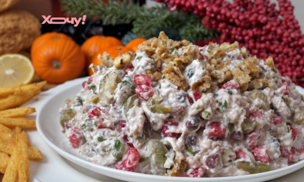 Этот яркий салат заменит вам Оливье на праздничном столе: фантастическая закуска (РЕЦЕПТ)
