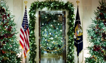 50 елок, тысячи бабочек и портреты президента: первая леди Мелания Трамп показала, как украсила Белый дом к Рождеству (ФОТО, ВИДЕО)