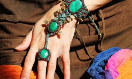 Как сделать модный браслет-кольцо своими руками. Мастер-класс