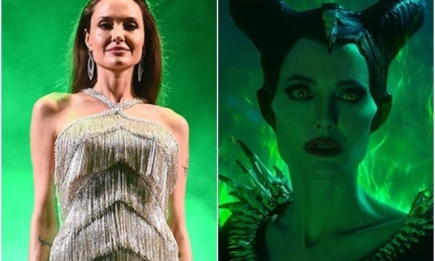 Блестящий наряд: Анджелина Джоли на премьере фильма "Малефисента: Владычица тьмы" в Токио