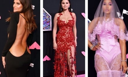 "Голі сукні" та сміливі вирізи: найвідвертіші образи зірок на червоній доріжці MTV Video Music Award 2023 (ФОТО)