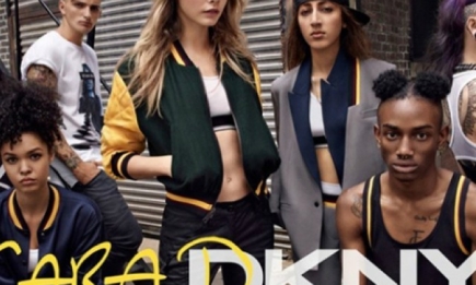 Делевинь опубликовала первые промокадры своей капсулы для DKNY