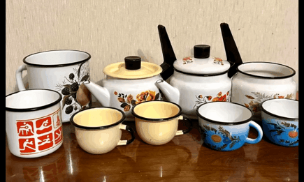 Миски, чашки і каструлі: чому насправді в СРСР робили посуд з чорними обідками (ВІДЕО)