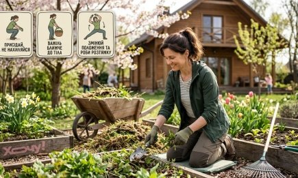 Садовый фитнес: Как убирать участок и не "сорвать" спину