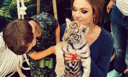 Алену Водонаеву покусал тигр: звезда "Дома-2" отпраздновала день рождения сына