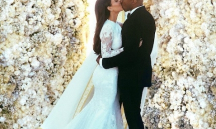 Появились первые официальные фото со свадьбы Ким Кардашьян