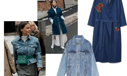 Четыре образа с джинсовой курткой на весну из Street style