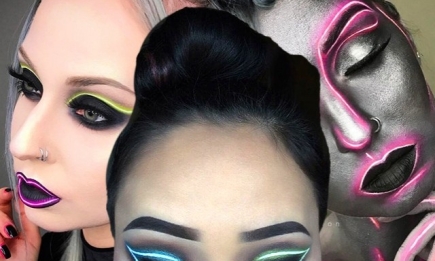Засияем: неоновый макияж для вечеринок и фотосессий, как новый тренд из Инстаграма