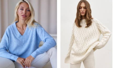 Крупная вязка и яркие принты: самые модные свитера сезона осень-зима 2022-2023