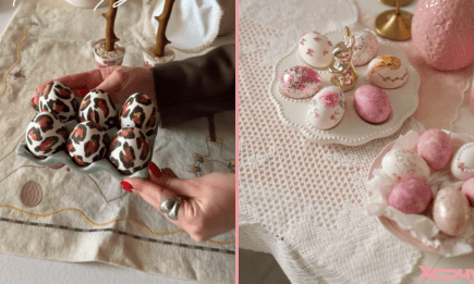 Леопардовый шик и "крашенки Барби": 2 стильные идеи декора яиц на Пасху (ВИДЕО)