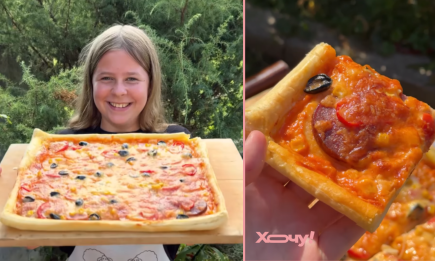 Вкусная и сытная пицца за считанные минуты: самый ленивый рецепт (ВИДЕО)