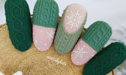 Снежинки и эффект свитера: самые модные ногти на декабрь 2023, мастер-класс (ФОТО)
