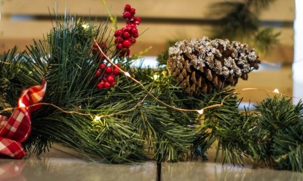 Нет места для большой елки? Вот как красиво украсить дом хвойными ветвями