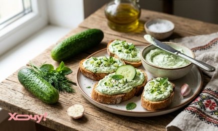 Идеальная намазка для летних брускет: секрет вкусного огуречного крема, разлетающегося со стола первым