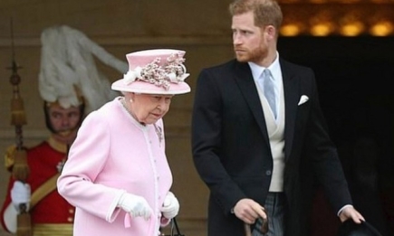 Елизавета II вместе с принцем Гарри и другими внуками блеснула на вечеринке в Букингемском саду (ФОТО)