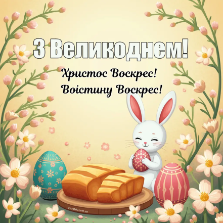 Картинки та листівки з Великоднем
