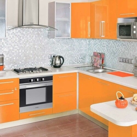 Сміливий дизайн кухні у помаранчевих кольорах (ФОТО) - фото №7