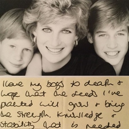 "До смерти люблю своих мальчиков": обнародовано ранее неизвестное письмо принцессы Дианы - фото №1