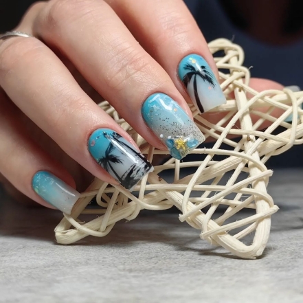 Морские ногти: маникюр с роскошным объемным декором (ФОТО) - фото №11