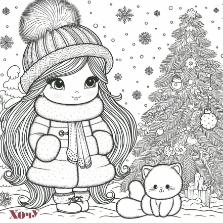 Зимовий антистрес: розмальовки для дорослих, які покращать настрій - фото №7