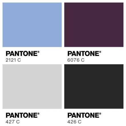 Светло-голубой, темно-вишневый, серебристый и темно-серый