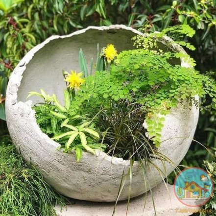 Как изготовить стильные шары из цемента для сада и дачи.