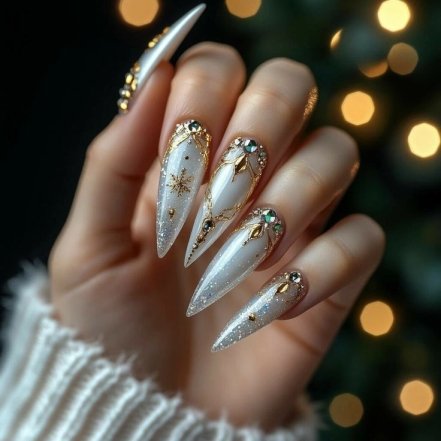 Маникюр на Новый 2026 год, привлекающий деньги