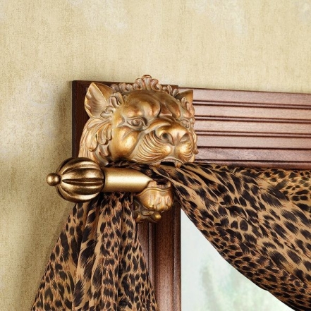 Гардина с леопардом и шторы с меховым принтом леопарда, фото